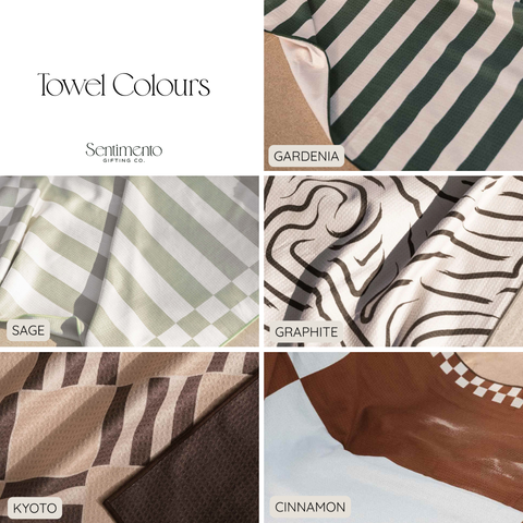 Sand Society sand-free quick-dry towel included in the Sentimento Summer Time gift box.