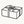 Black and white line drawing of a gift box with a bow