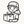 line drawing of a woman hand delivering  a parcel wearing a sentimento hat